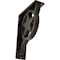 Ekena Millwork Austin Wrought Iron Bracket, (Triple center brace), Antiqued Warm Silver 2"W x 5 1/2"D x 8"H BKTM02X05X08TAUAWS - alternate 1